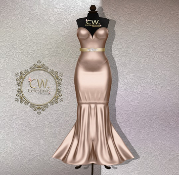 Second Life Marketplace - .:(CW):. Beck Gown Dress - Nude